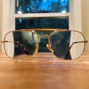 Ray-Ban Gold Frame Square Aviator 6389 Glasses